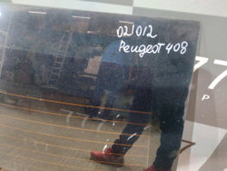 Стекло заднее Peugeot 408 12-22 Б/У Оригинал 9676485680