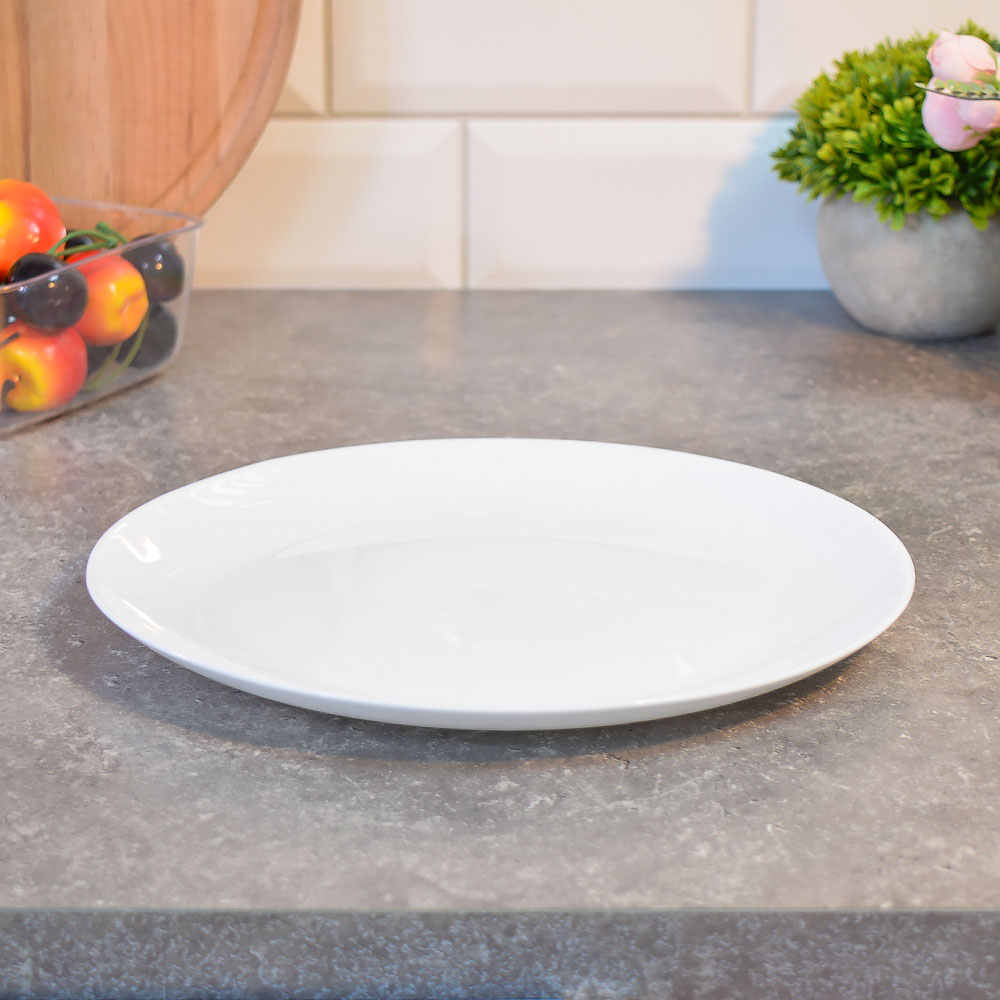 Тарелка мелкая 24см из упрочненного стекла