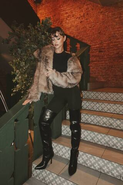 Ботфорты GH из эко кожи/Натуральная шерсть