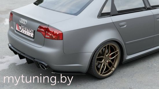 Сплиттеры бампера заднего боковые V.2 для AUDI RS4 B7 Sedan (06-08)