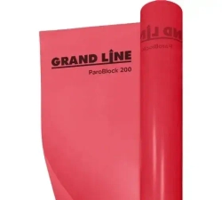 Пленка пароизоляционная Grand Line ParoBlock 200 (1,5м/75м2) для защиты утеплителя и конструкций от насыщения паром