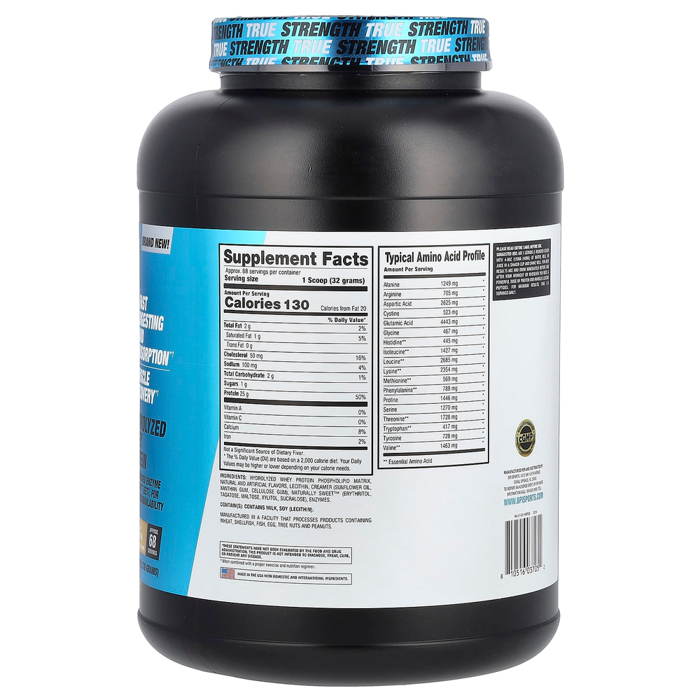 BPI Sports, Hydro HD ™, гидролизованный сывороточный протеин, ванильное мороженое, 2176 г (4,8 фунта)