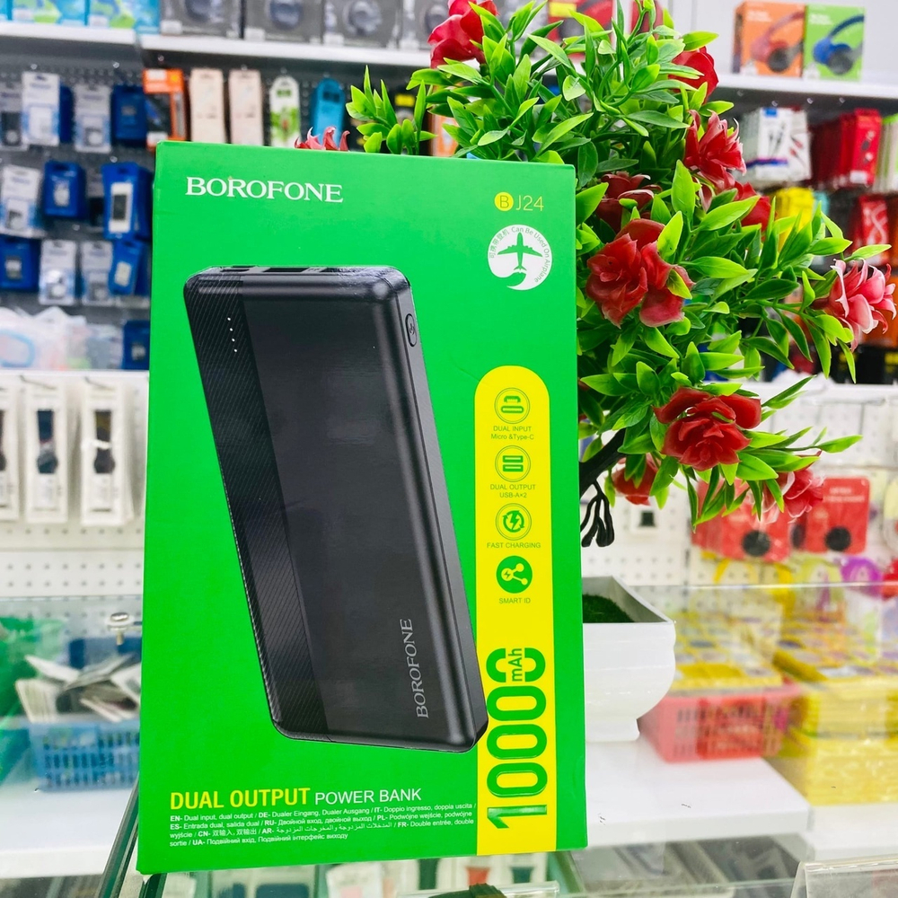 Power Bank 10000mAh, Borofone BJ24, черный