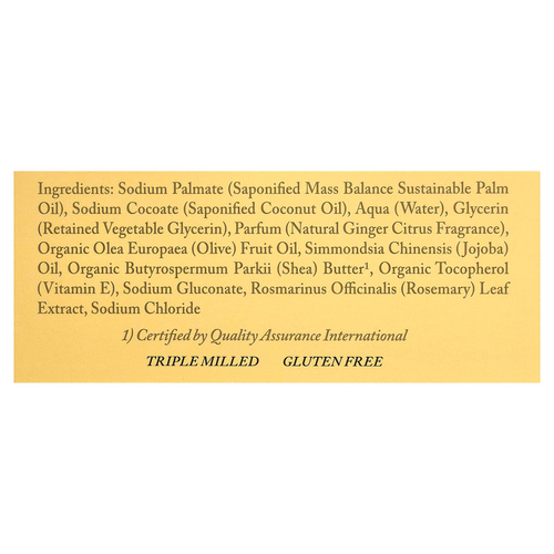Dr. Woods, увлажняющее кусковое мыло, с имбирем и цитрусом, 149 г (5,25 унции)
