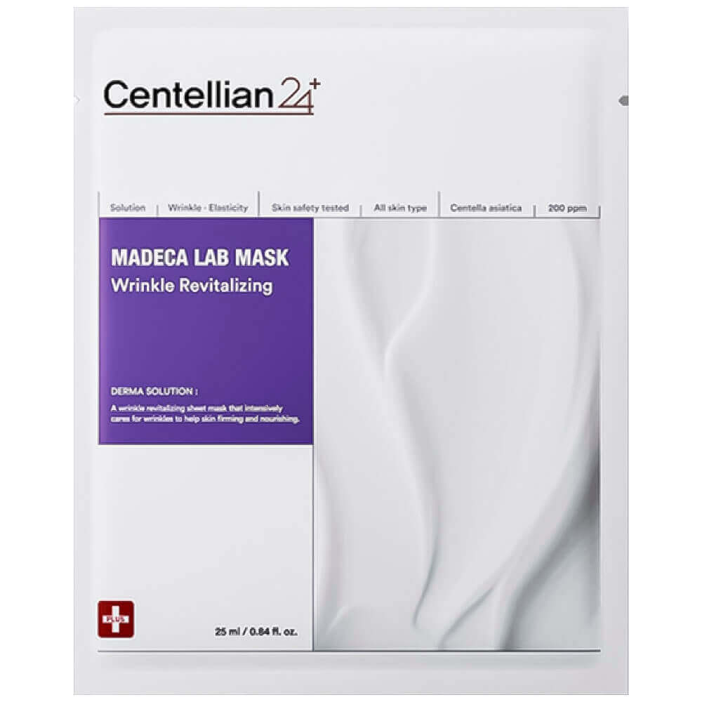 Маска тканевая восстанавливающая Centellian24 Madeca lab mask wrinkle revitalizing, 25 мл
