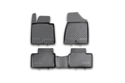 Коврики Standard, в салон KIA Cee'd (II), 2012-2018, 4 шт. (полиуретан, чёрные) Element.NLC.25.43.210