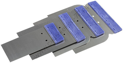 STAYER в наборе, нержавеющие, 4шт.: 50, 80, 100, 120 мм, Поверхностные шпатели, MASTER (1012-H4)