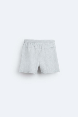 ZARA ПЛАВКИ С ЦВЕТОЧНЫМ ПРИНТОМ, ГОЛУБОЙ