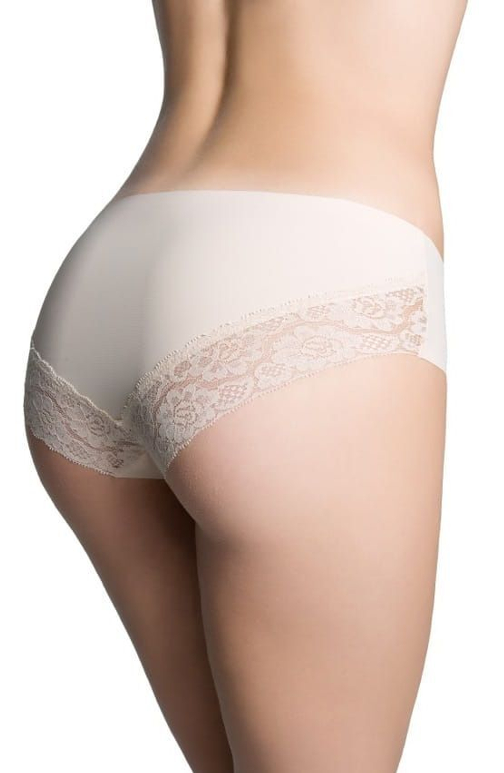 Трусики-слипы с кружевом Cheekie (Размер: S) (Цвет: серый)