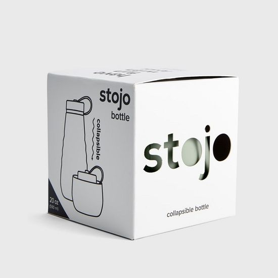 Бутылка складная силиконовая Stojo Bottle Sage, 20 oz / 590 мл