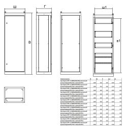 Каркас напольный цельносварной ЭРА ВРУ-1 (1800х600х450) IP31 без боковых панелей серый