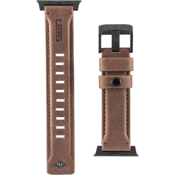 Ремень кожаный UAG для Apple Watch 44/42 коричневый (Brown)