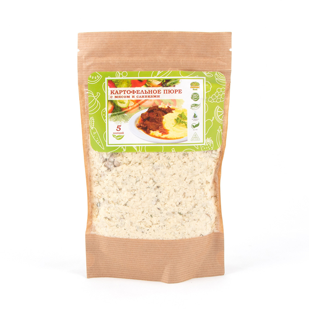 Organic Food Картофельное пюре с мясом и сливками, 130 гр