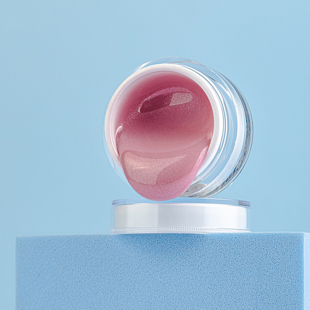 Гель камуфлирующий с шиммером Galaxy French Pink Dark 15гр Cosmoprofi