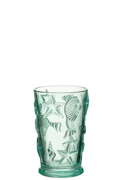 Бокал для воды "Моремания" бирюза 8x8x12,5см 300мл, кмп. 6шт.