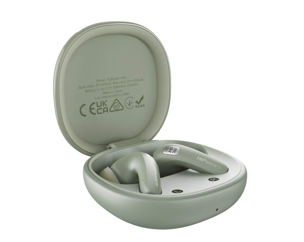 HiFuture FLYBUDS4 ANC TWS с 4 микрофонами, зеленые