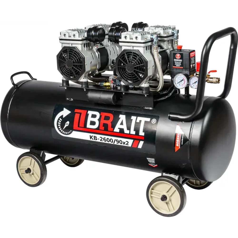 BRAIT КB-2600/90Х2 безмасляный воздушный компрессор 20.01.018.043