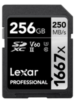 Lexar Professional SDXC 256GB 1667x UHS-II U3 V60