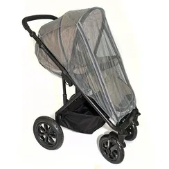 Москитная сетка на всю коляску серая
