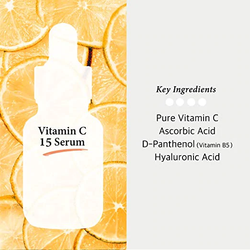 COS DE BAHA Осветляющая сыворотка с витамином С VA Vitamin C 15% Ascorbic Acid Serum 30ml