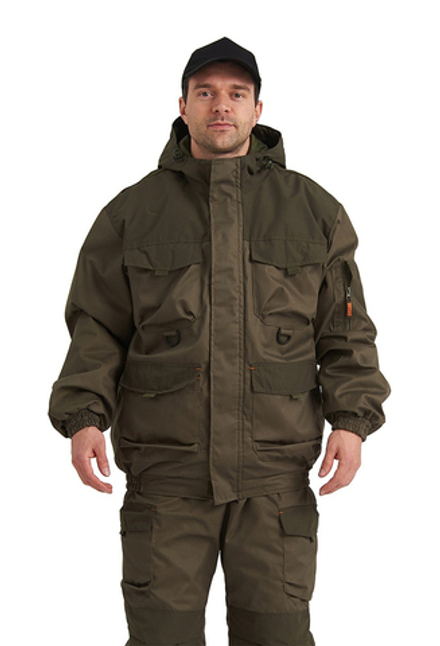 Костюм демисезонный "БАРС-ВЕСНА/ОСЕНЬ" куртка/брюки, цвет: Хаки/т.хаки, ткань: Мембрана