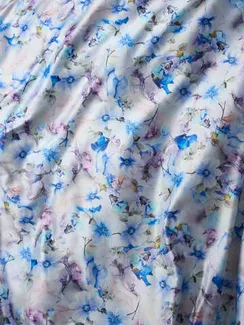 Атлас-стрейч бельевой оптом арт. 1007, Китай, принт цветы