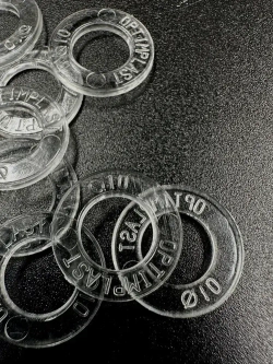 Термокольцо прозрачное для натяжного потолка диаметр 10мм 10 шт