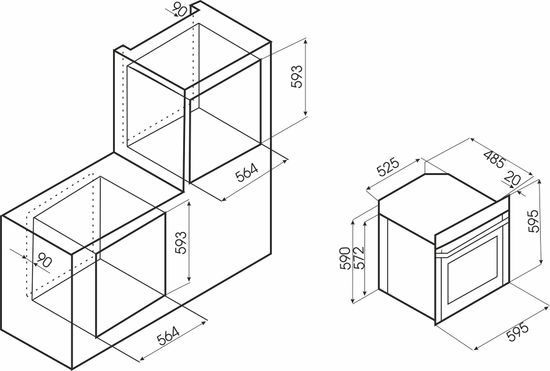 Электрический духовой шкаф EXITEQ CKO-590 GLS