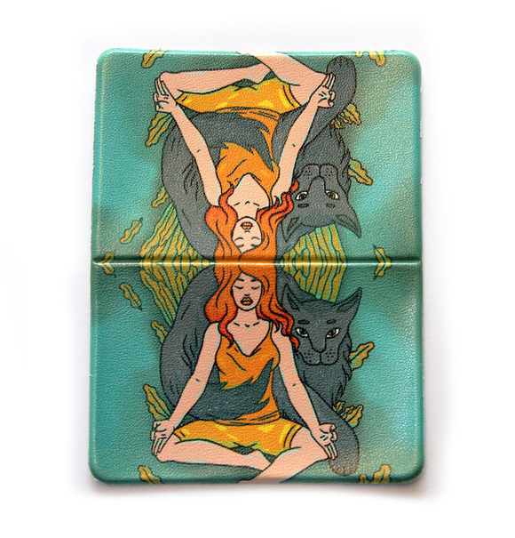 Обложка для транспортной карты "Йога"