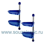 Этажерка угловая Элансия снежно-белый