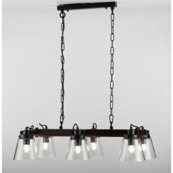 Светильник подвесной (подвес) Rivoli Spartacus 5017-206 6 x E27 60 Вт лофт - кантри уценка | Rivoli