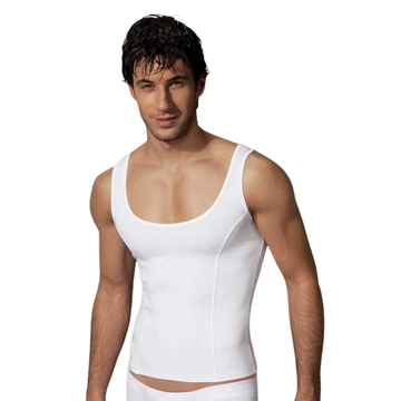 Мужская майка Doreanse с глубоким вырезом белая 2255