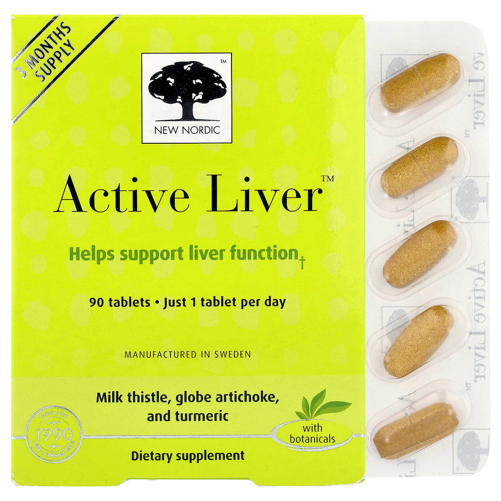 New Nordic, Active Liver ™, 90 таблеток
