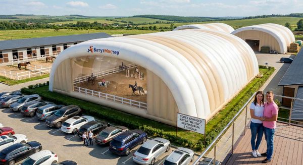 Конные манежи из надувных ангаров: современное решение для круглогодичных тренировок