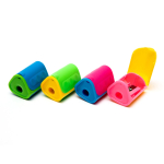 Точилка пластиковая Alingar, 1 отверстие, фигурная, с контейнером, цвет ассорти, пластиковая банка