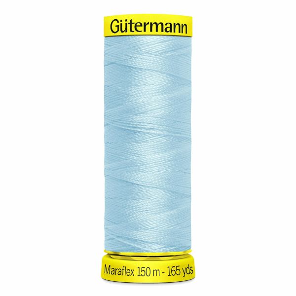 Нитки для трикотажа Gutermann Maraflex 120 (150 метров), 5 кат. | 195 голубой лед