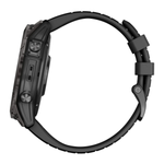 Умные часы Garmin Fenix 7 Pro 47 мм с сапфировым стеклом и солнечной батареей титан DLC Carbon Grey с черным ремешком