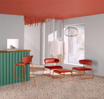 Пуф с обивкой Scab Design Lisa Lounge Pouf, терракотовый, красный