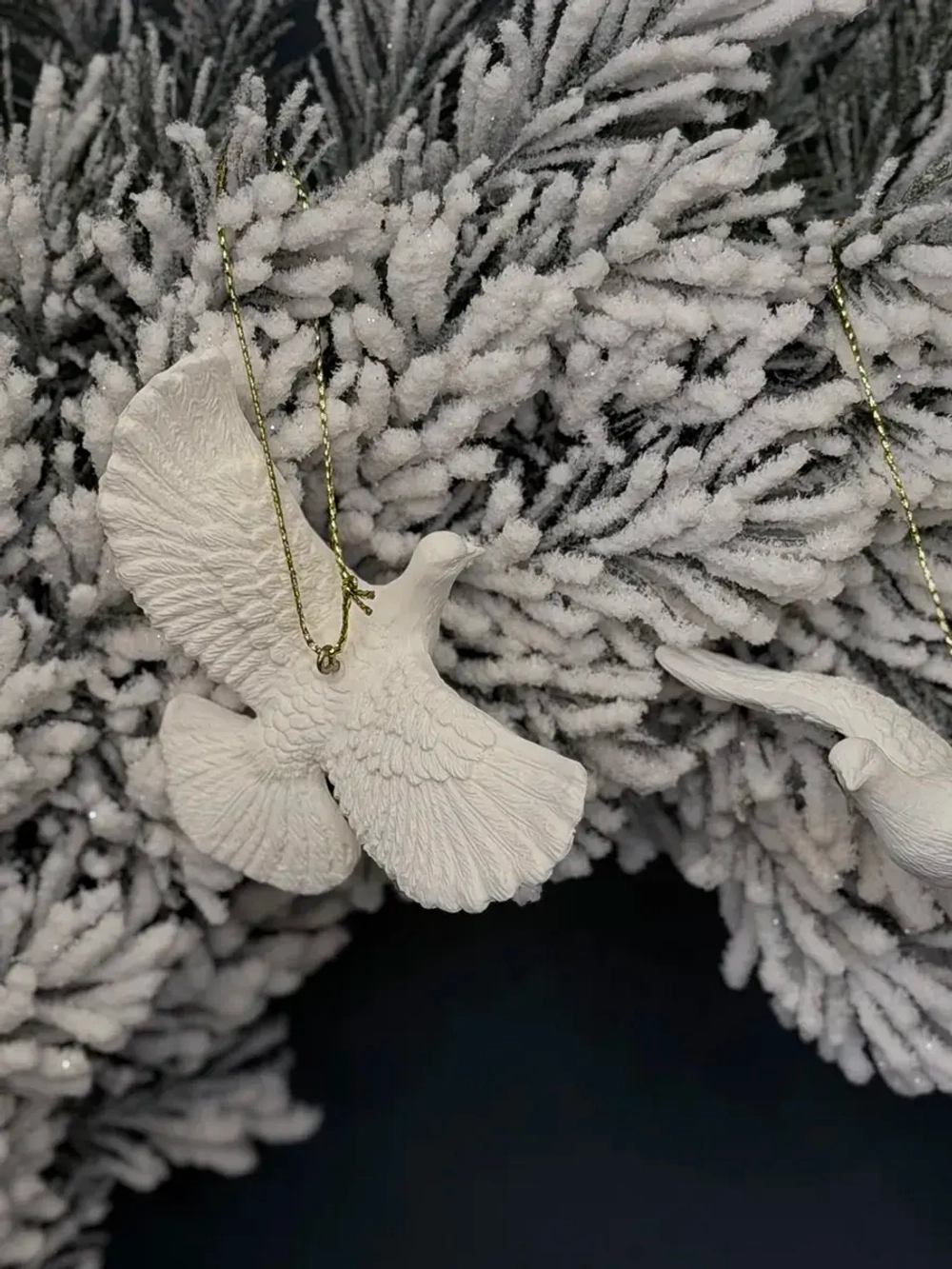 Елочная игрушка Горлицы (2шт)