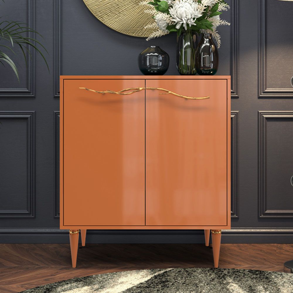 Комод Арт Колор Классик Голд с 2 полками Томленый оранжевый