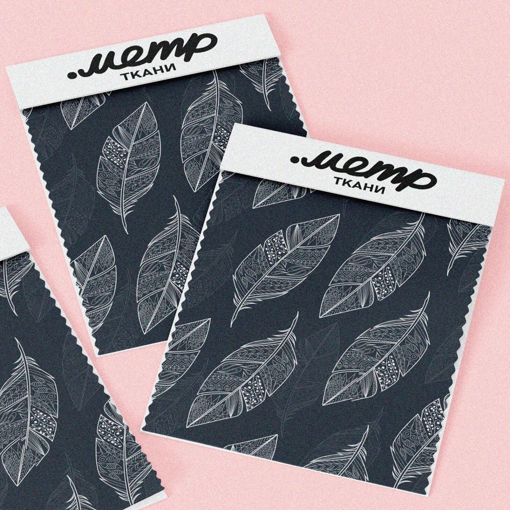 Ткань шелк Армани белые полупрозрачные перья