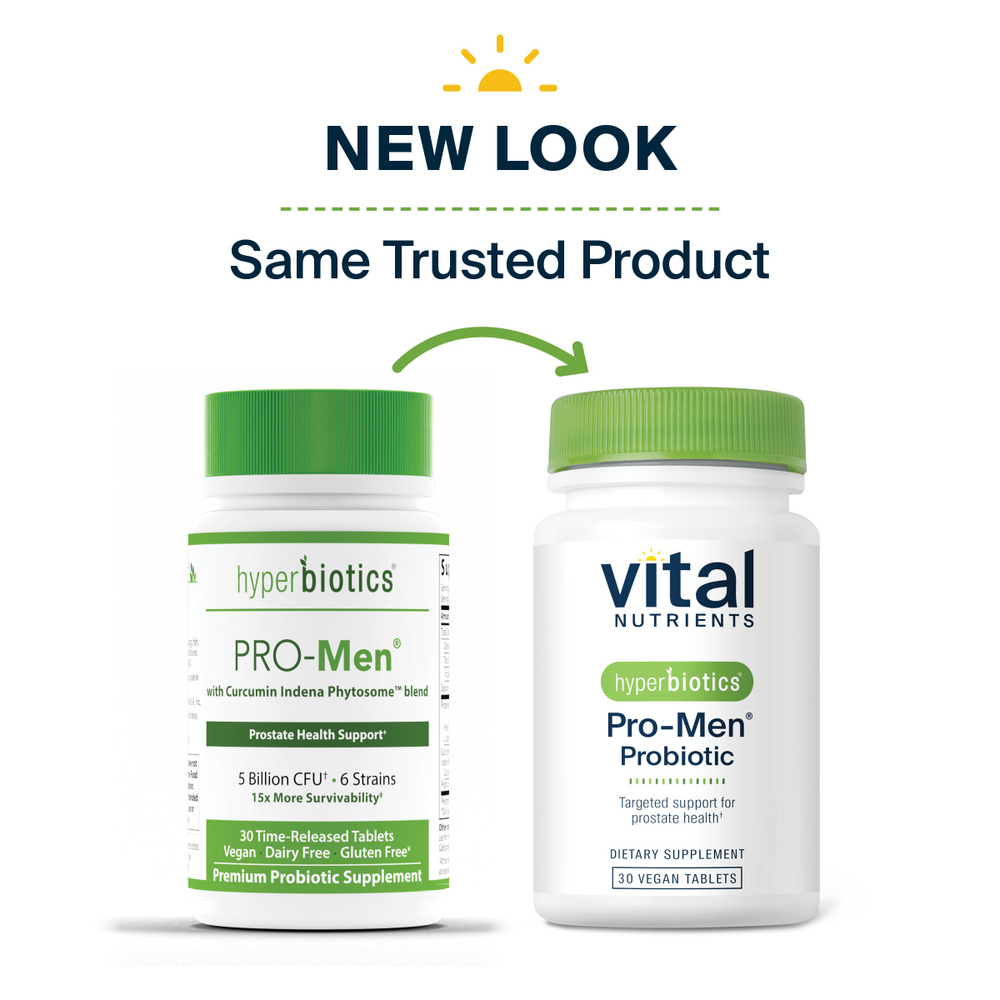 Vital Nutrients, Hyperbiotics®, пробиотик Pro-Men®, 30 веганских таблеток