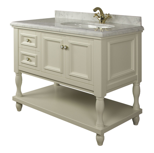 Тумба EDEN 105 арт. TS-8003-CR Правая Ивори с золотом