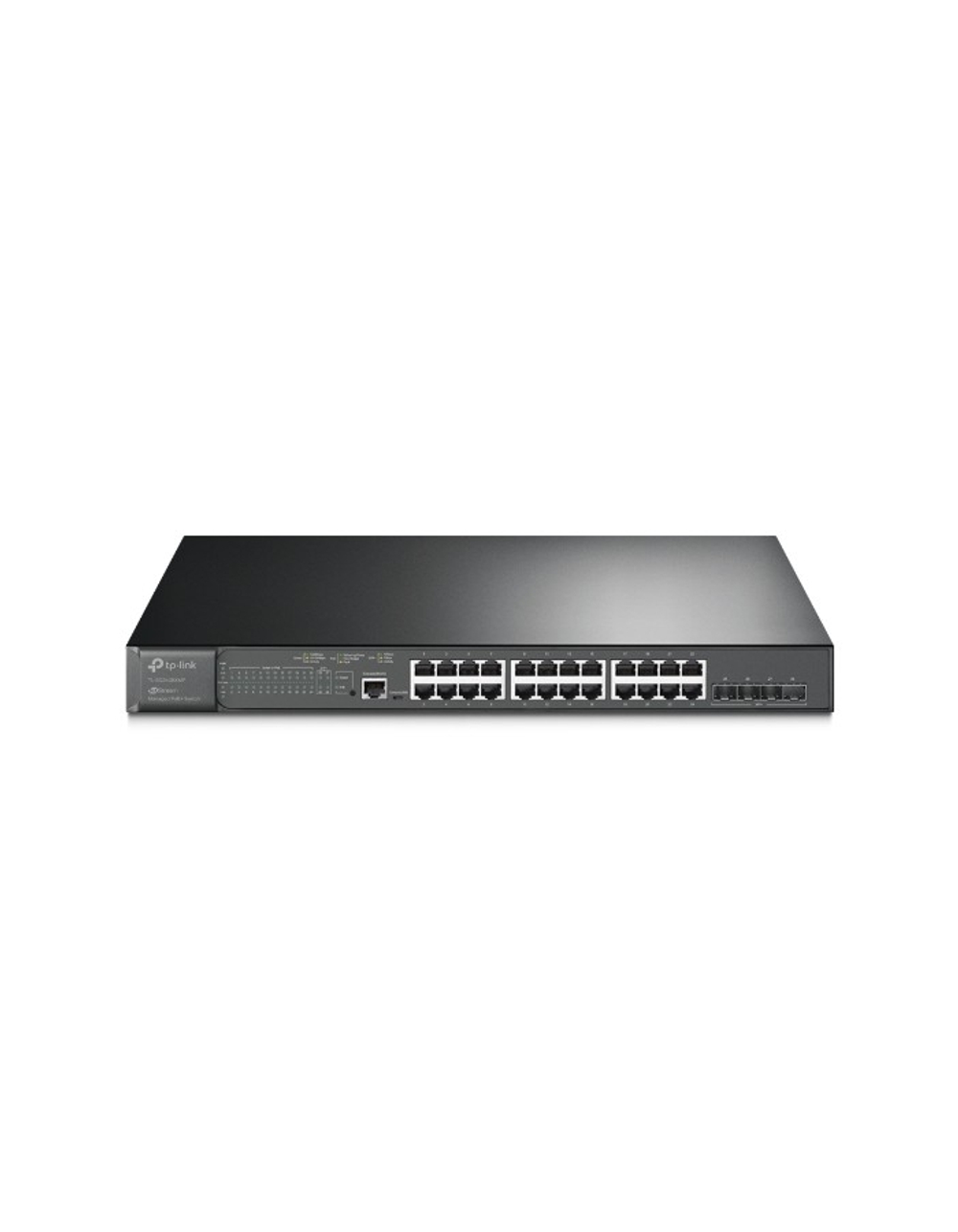 TP-Link TL-SG3428XMP JetStream 24-портовый гигабитный управляемый PoE+ коммутатор уровня 2+ с 4 SFP+ слотами 10GE PROJ
