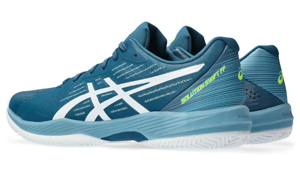 Мужские кроссовки теннисные Asics Solution Swift FF Clay - restful teal/white