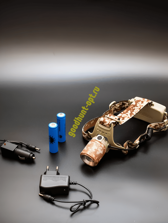 Тактический налобный фонарь YYC-OO2M-1 Камуфляж белый/теплый желтый цвет