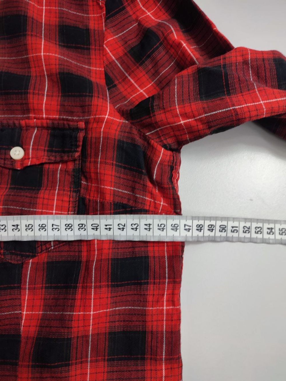 Рубашка в клетку 48 размер