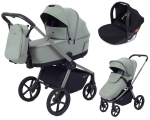 Детская коляска Rant Flex Therm Soft 3 в 1 с автокреслом Cruise Black Forest Green