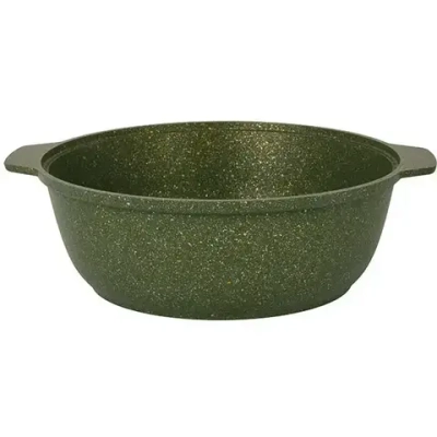 Кастрюля-жаровня 3л «Trendy style» (malachite) со стеклянной крышкой ж31tsml