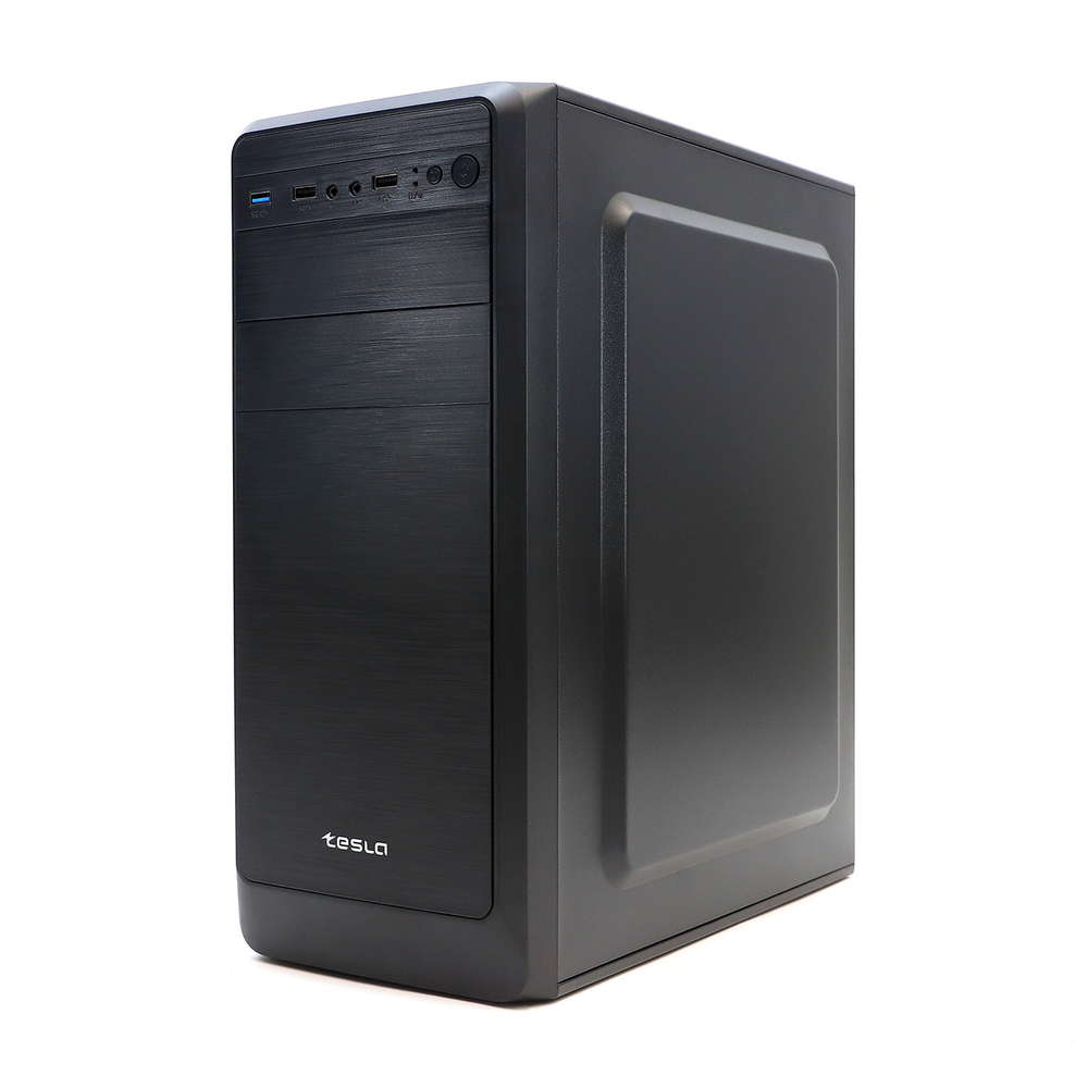 Корпус TESLA 3241U3BF, Без БП, ATX, чёрный, 1xFAN, 2xUSB2, 1xUSB3 (TSL-3241U3-BF)